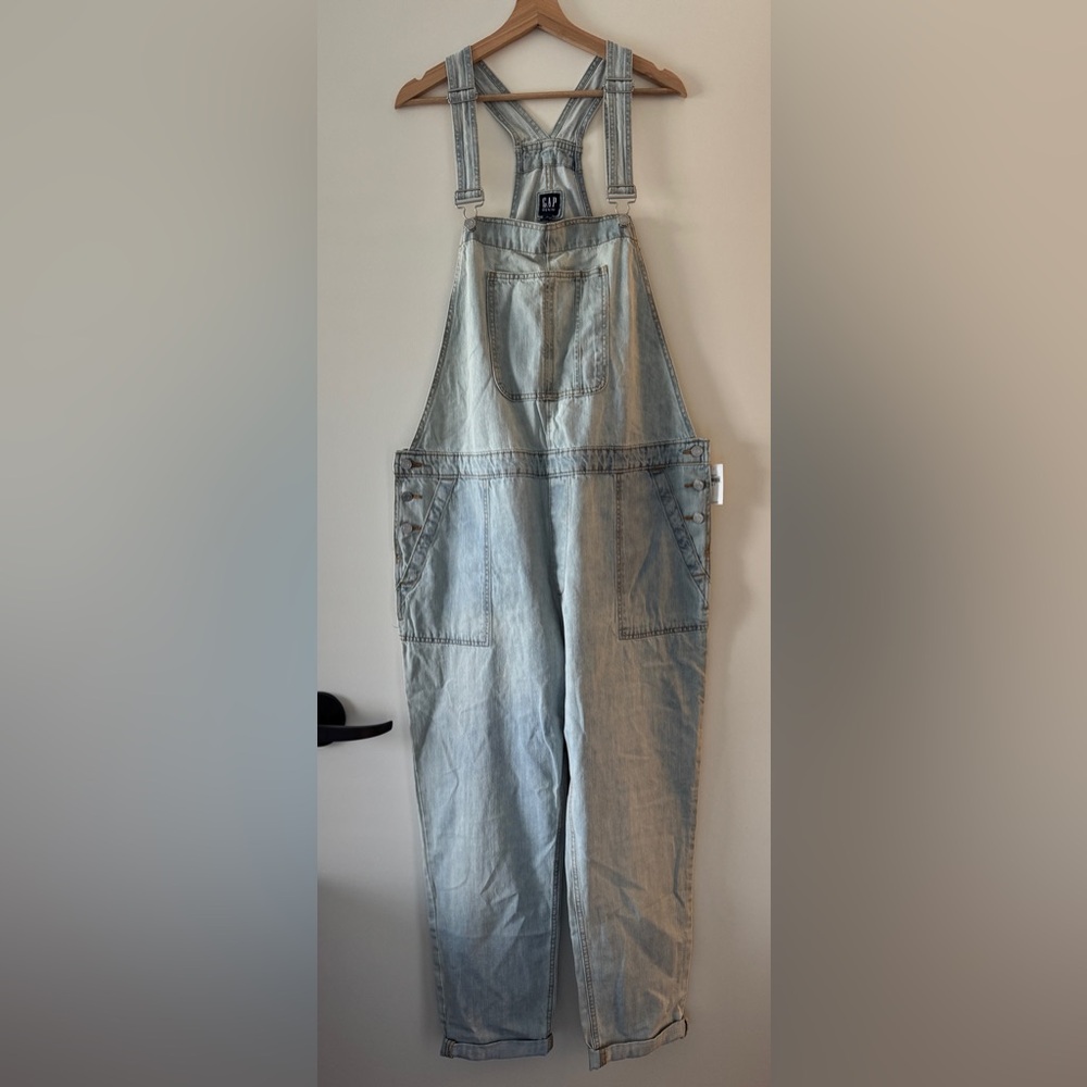 GAP Faded Blue Denim Overalls
